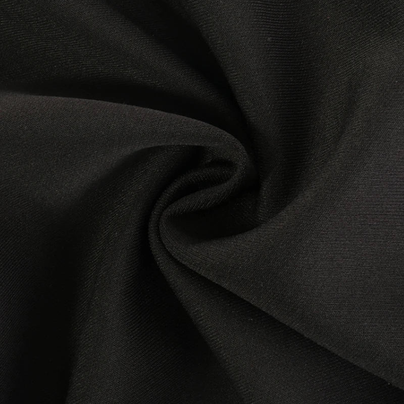 Vestido corto ajustado con escote profundo en V descubierta para mujer, con cremallera, y shors
