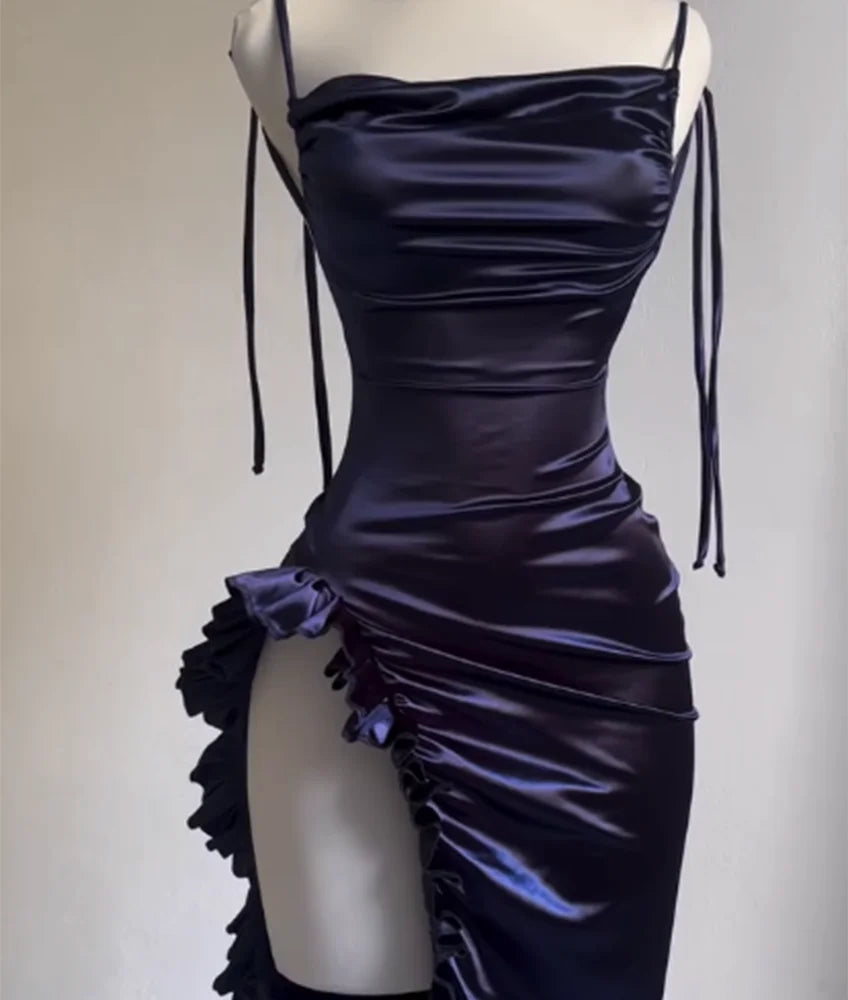 nuevo y explosivo vestido transfronterizo verano senior sentido Y2K sexy halter vestido Spice Girl