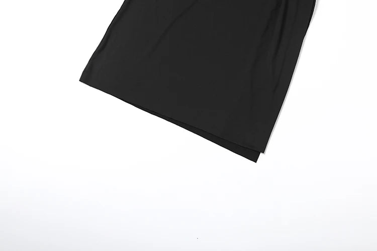 Vestido largo Sisterlinda Sexy High Splits para mujer, estilo halter, escote en V profundo, sin espalda, sin mangas, para fiestas en la piscina de verano, fruncido, elegante.