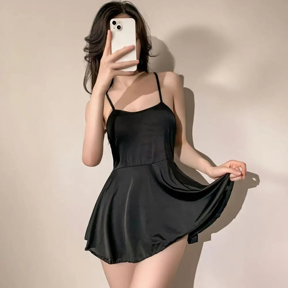 Vestido micro mini plisado sexy para mujer,  liso tipo vendaje, atuendo para discoteca, vestido con volantes Allure, sin espalda