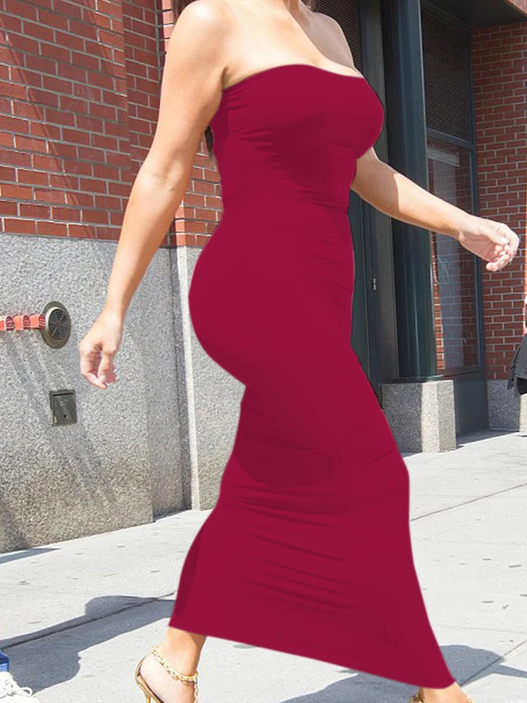 Vestido largo de playa sexy sin mangas con escote cruzado para mujer, ideal para el verano.