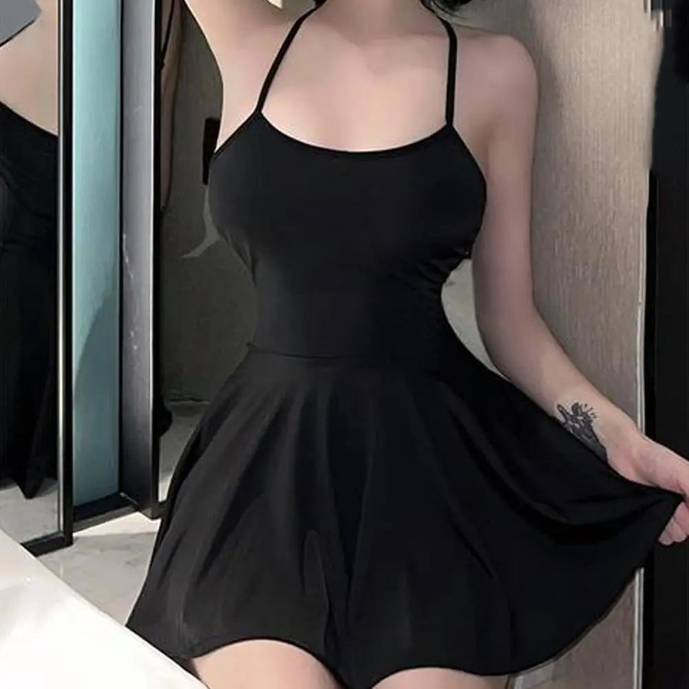 Vestido micro mini plisado sexy para mujer,  liso tipo vendaje, atuendo para discoteca, vestido con volantes Allure, sin espalda