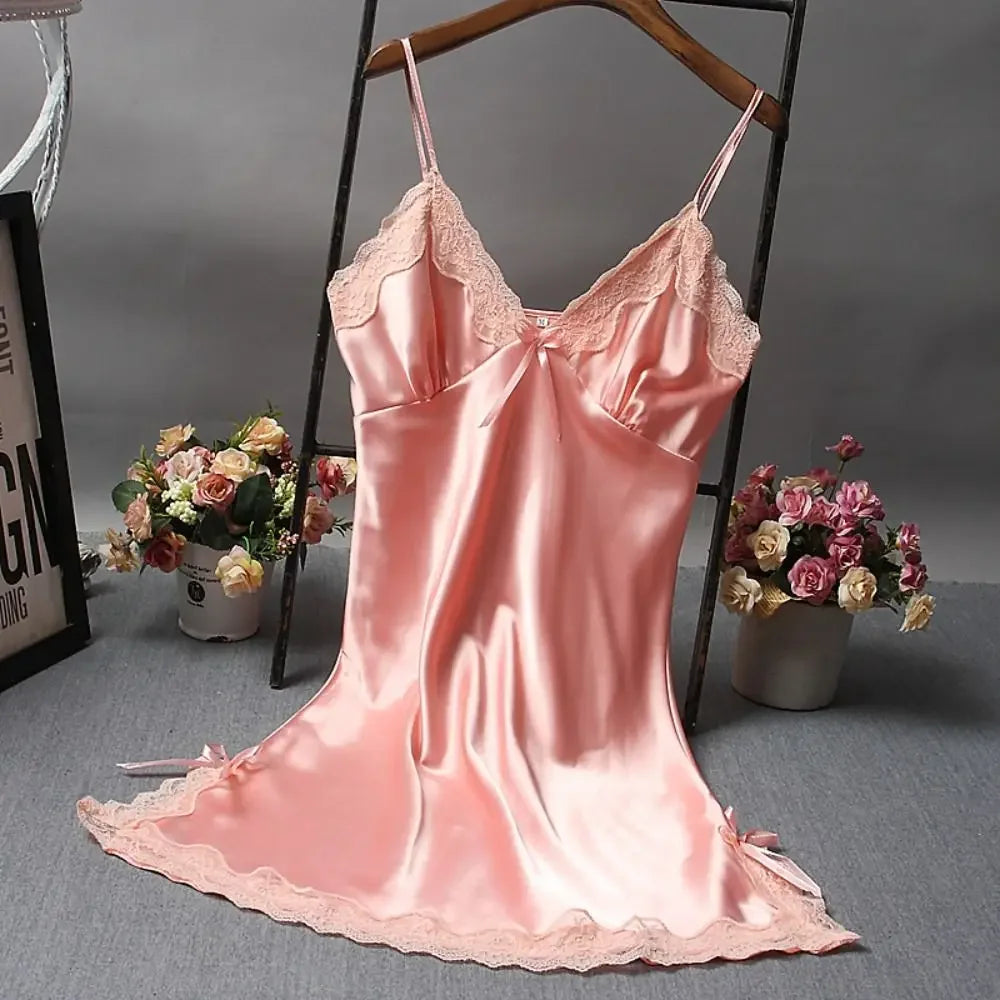 Camisón de encaje sexy con patchwork, lencería, camisón de novia, vestido de seda, ropa de dormir, camisones, ropa de dormir para mujer, lencería sexy