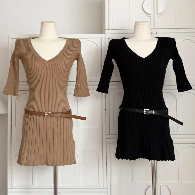 Vestidos de fiesta de noche a la moda, vestidos cortos de cintura ajustada para mujer, verano 2025, nuevos vestidos cortos Y2K ropa de mujer
