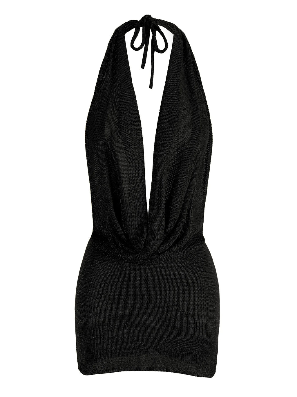 Vestido corto de playa de punto de seda brillante con escote en V profundo y espalda descubierta, sexy y con volantes, ideal para vacaciones de verano 2026 (cinturón no incluido)