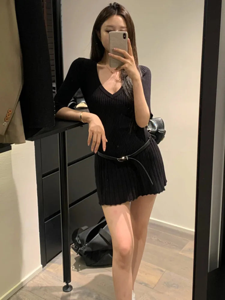 Vestidos de fiesta de noche a la moda, vestidos cortos de cintura ajustada para mujer, verano 2025, nuevos vestidos cortos Y2K ropa de mujer