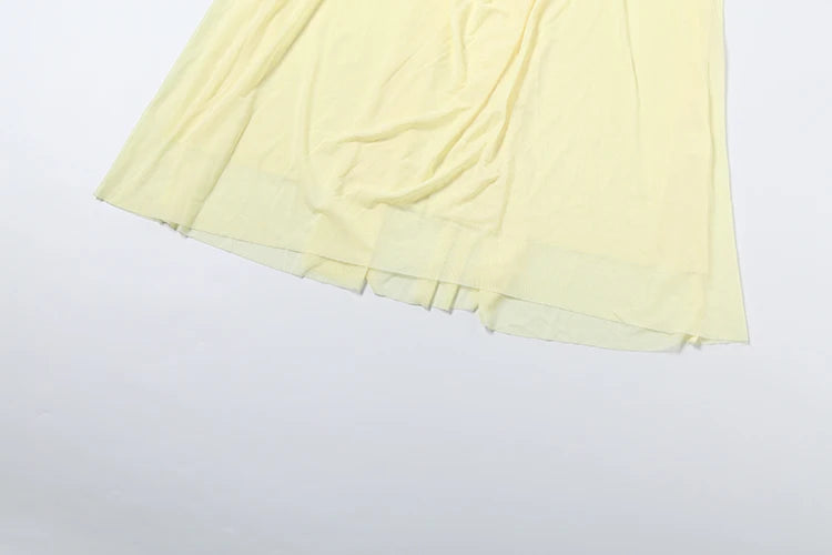 Vestido de fiesta Nibber para mujer, sexy, transparente, de lujo, con cadena, cuello halter bajo, sin espalda, sin mangas, elegante, medianoche.