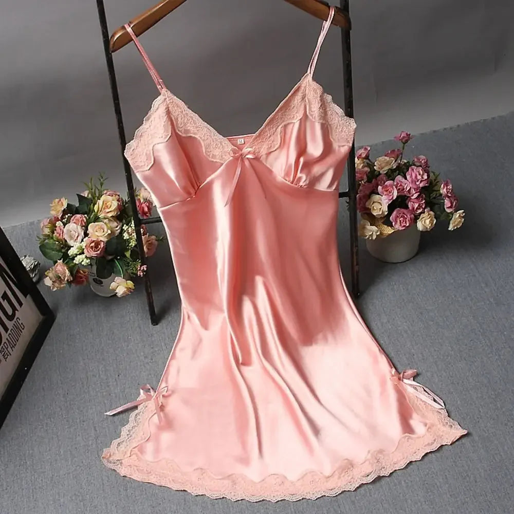 Camisón de encaje sexy con patchwork, lencería, camisón de novia, vestido de seda, ropa de dormir, camisones, ropa de dormir para mujer, lencería sexy