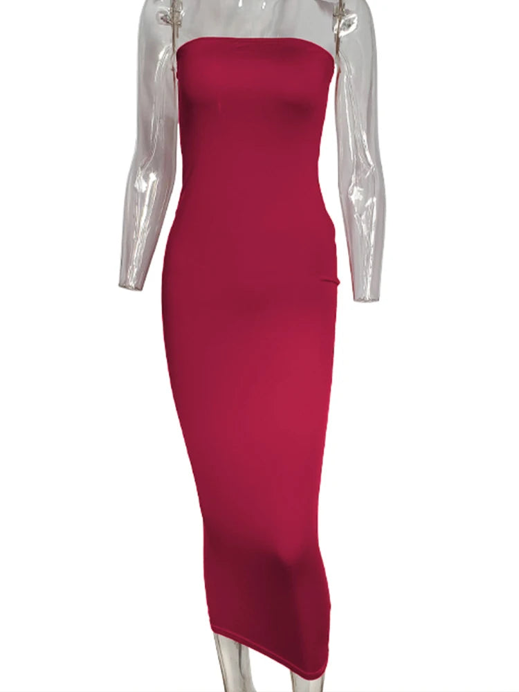 Vestido largo de playa sexy sin mangas con escote cruzado para mujer, ideal para el verano.