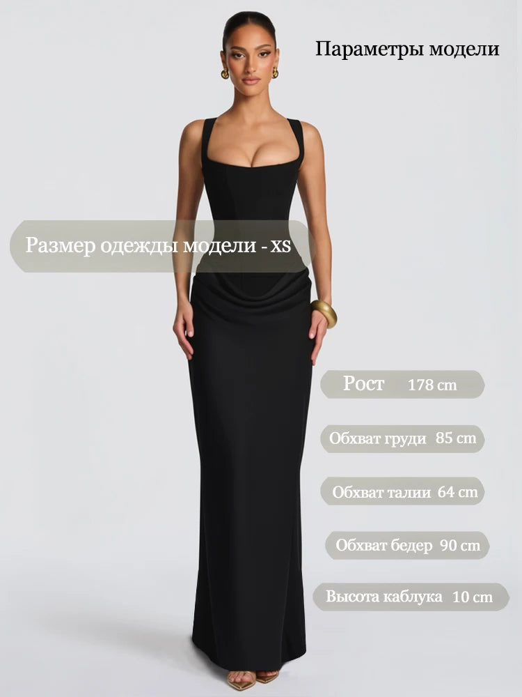 Vestido largo de fiesta Mingmingxi blanco sexy con corsé, vestido de noche largo negro para cena y baile, elegantes vestidos de graduación.