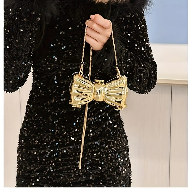 Cartera metálica ideal para reuniones con amigos y fiestas elegantes ❤️