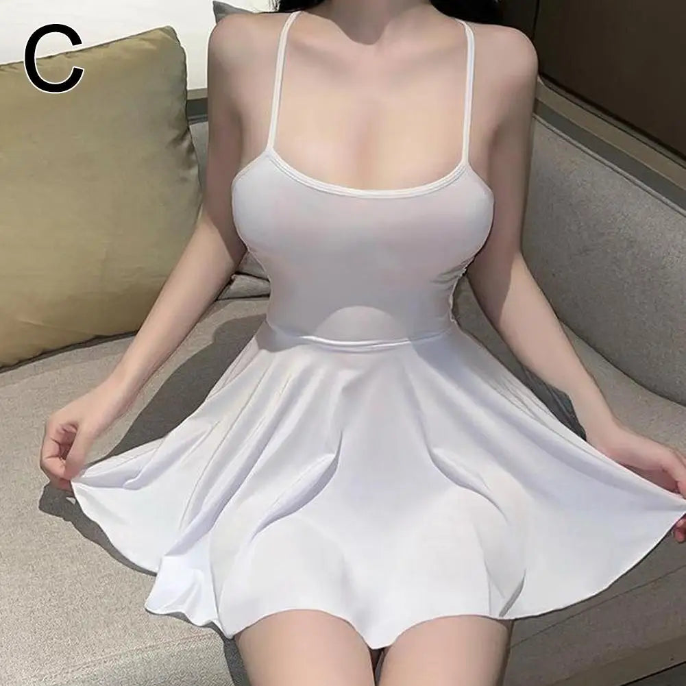 Vestido micro mini plisado sexy para mujer,  liso tipo vendaje, atuendo para discoteca, vestido con volantes Allure, sin espalda