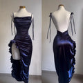 nuevo y explosivo vestido transfronterizo verano senior sentido Y2K sexy halter vestido Spice Girl